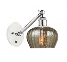 Innovations Lighting 317-1W-WPC-G96-LED - Fenton - 1 Light - 7 inch - White Polished Chrome - Adjustable Sconce