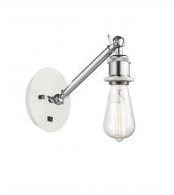 Innovations Lighting 317-1W-WPC - Belfast - 1 Light - 5 inch - White Polished Chrome - Sconce