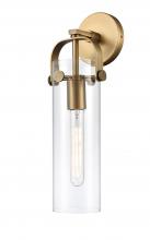 Innovations Lighting 413-1W-BB-G413-1W-4CL - Pilaster - 1 Light - 5 inch - Brushed Brass - Sconce
