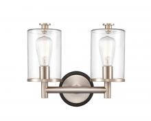 Innovations Lighting 418-2W-BSN-CL-LED - Marlowe - 2 Light - 14 inch - Black Satin Nickel - Bath Vanity Light