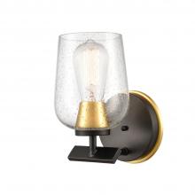 Innovations Lighting 420-1W-BSG-SDY-LED - Remy - 1 Light - 5 inch - Black Satin Gold - Bath Vanity Light