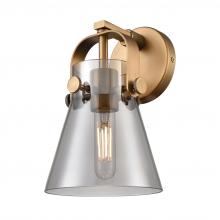 Innovations Lighting 423-1W-BB-G411-6SM - Pilaster II Cone - 1 Light - 7 inch - Brushed Brass - Sconce