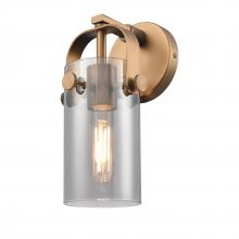 Innovations Lighting 423-1W-BB-G423-7SM - Pilaster II Cylinder - 1 Light - 5 inch - Brushed Brass - Sconce