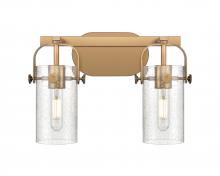 Innovations Lighting 423-2W-BB-G423-7SDY - Pilaster - 2 Light - 15 inch - Brushed Brass - Bath Vanity Light