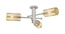 Innovations Lighting 434-3F-SN-G434-7ME - Crown Point - 3 Light - 34 inch - Satin Nickel - Flush Mount