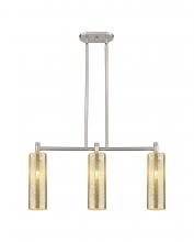 Innovations Lighting 434-3I-SN-G434-12ME - Crown Point - 3 Light - 31 inch - Satin Nickel - Island Light