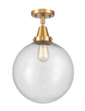 Innovations Lighting 447-1C-SG-G204-12-LED - Beacon - 1 Light - 12 inch - Satin Gold - Flush Mount