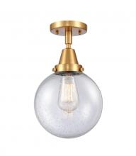 Innovations Lighting 447-1C-SG-G204-8-LED - Beacon - 1 Light - 8 inch - Satin Gold - Flush Mount