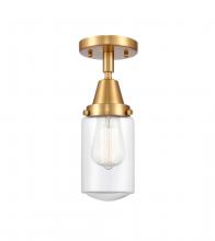 Innovations Lighting 447-1C-SG-G312-LED - Dover - 1 Light - 5 inch - Satin Gold - Flush Mount