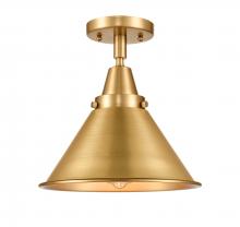 Innovations Lighting 447-1C-SG-M10-SG-LED - Briarcliff - 1 Light - 10 inch - Satin Gold - Flush Mount