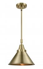 Innovations Lighting 447-1S-AB-M10-AB - Briarcliff - 1 Light - 10 inch - Antique Brass - Mini Pendant
