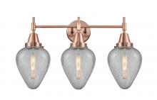 Innovations Lighting 447-3W-AC-G165 - Geneseo - 3 Light - 25 inch - Antique Copper - Bath Vanity Light