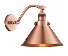 Innovations Lighting 515-1W-AC-M10-AC-LED - Briarcliff - 1 Light - 10 inch - Antique Copper - Adjustable Sconce