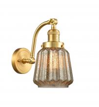 Innovations Lighting 515-1W-SG-G146-LED - Chatham - 1 Light - 7 inch - Satin Gold - Adjustable Sconce