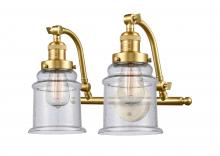 Innovations Lighting 515-2W-SG-G184-LED - Canton - 2 Light - 18 inch - Satin Gold - Adjustable Bath Vanity Light