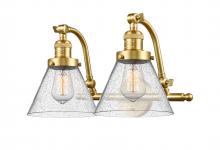 Innovations Lighting 515-2W-SG-G44-LED - Cone - 2 Light - 18 inch - Satin Gold - Adjustable Bath Vanity Light