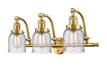 Innovations Lighting 515-3W-SG-G54-LED - Bell - 3 Light - 28 inch - Satin Gold - Adjustable Bath Vanity Light