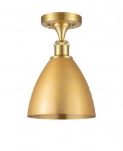Innovations Lighting 516-1C-SG-MBD-75-SG-LED - Bristol - 1 Light - 8 inch - Satin Gold - Semi-Flush Mount