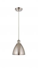 Innovations Lighting 516-1P-SN-MBD-75-SN-LED - Bristol - 1 Light - 8 inch - Brushed Satin Nickel - Cord hung - Mini Pendant