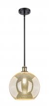 Innovations Lighting 516-1S-BAB-G128-12 - Athens - 1 Light - 12 inch - Black Antique Brass - Mini Pendant