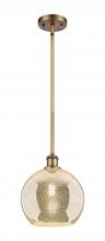 Innovations Lighting 516-1S-BB-G128-10 - Athens - 1 Light - 10 inch - Brushed Brass - Mini Pendant
