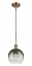Innovations Lighting 516-1S-BB-G483-8SL - Brookhaven Globe - 1 Light - 8 inch - Brushed Brass - Stem hung - Mini Pendant