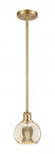 Innovations Lighting 516-1S-SG-G128-6 - Athens - 1 Light - 6 inch - Satin Gold - Mini Pendant