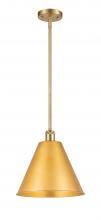 Innovations Lighting 516-1S-SG-MBC-12-SG-LED - Berkshire - 1 Light - 12 inch - Satin Gold - Pendant