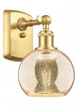 Innovations Lighting 516-1W-SG-G128-6 - Athens - 1 Light - 6 inch - Satin Gold - Sconce