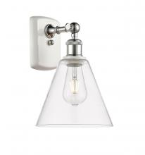 Innovations Lighting 516-1W-WPC-GBC-82-LED - Berkshire - 1 Light - 8 inch - White Polished Chrome - Sconce