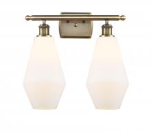 Innovations Lighting 516-2W-AB-G651-7 - Cindyrella - 2 Light - 17 inch - Antique Brass - Bath Vanity Light