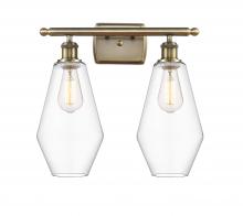 Innovations Lighting 516-2W-AB-G652-7 - Cindyrella - 2 Light - 17 inch - Antique Brass - Bath Vanity Light