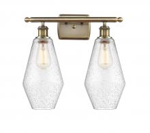 Innovations Lighting 516-2W-AB-G654-7 - Cindyrella - 2 Light - 17 inch - Antique Brass - Bath Vanity Light