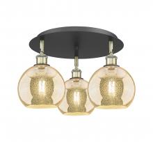 Innovations Lighting 516-3C-BAB-G128-8 - Athens - 3 Light - 20 inch - Black Antique Brass - Flush Mount