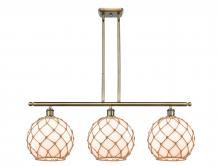 Innovations Lighting 516-3I-AB-G121-10RB-LED - Farmhouse Rope - 3 Light - 37 inch - Antique Brass - Cord hung - Island Light
