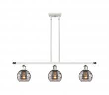 Innovations Lighting 516-3I-WPC-G556-6SM - Rochester - 3 Light - 36 inch - White Polished Chrome - Cord hung - Island Light