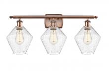 Innovations Lighting 516-3W-AC-G654-8 - Cindyrella - 3 Light - 28 inch - Antique Copper - Bath Vanity Light