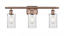 Innovations Lighting 516-3W-AC-G804 - Clymer - 3 Light - 24 inch - Antique Copper - Bath Vanity Light