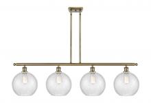 Innovations Lighting 516-4I-AB-G125-10 - Athens - 4 Light - 48 inch - Antique Brass - Stem Hung - Island Light
