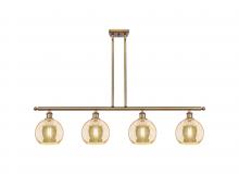 Innovations Lighting 516-4I-BB-G128-8 - Athens - 4 Light - 48 inch - Brushed Brass - Cord hung - Island Light