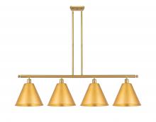 Innovations Lighting 516-4I-SG-MBC-12-SG-LED - Berkshire - 4 Light - 50 inch - Satin Gold - Cord hung - Island Light