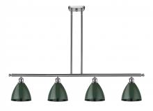 Innovations Lighting 516-4I-SN-MBD-75-GR-LED - Plymouth - 4 Light - 48 inch - Brushed Satin Nickel - Cord hung - Island Light