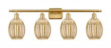 Innovations Lighting 516-4W-SG-G459-6ME - Preston Bulb - 4 Light - 36 inch - Satin Gold - Bath Vanity Light