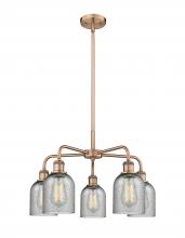 Innovations Lighting 516-5CR-AC-G257 - Caledonia - 5 Light - 23 inch - Antique Copper - Chandelier