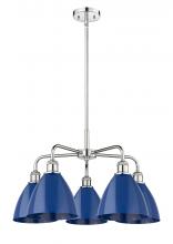 Innovations Lighting 516-5CR-PC-MBD-75-BL - Plymouth - 5 Light - 26 inch - Polished Chrome - Chandelier