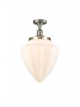 Innovations Lighting 517-1CH-SN-G661-12-LED - Bullet - 1 Light - 12 inch - Brushed Satin Nickel - Semi-Flush Mount