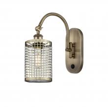 Innovations Lighting 518-1W-AB-M18-AB - Nestbrook - 1 Light - 5 inch - Antique Brass - Sconce