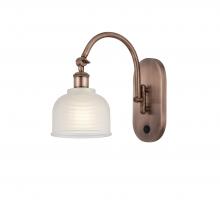 Innovations Lighting 518-1W-AC-G411 - Dayton - 1 Light - 6 inch - Antique Copper - Sconce