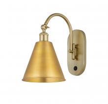 Innovations Lighting 518-1W-SG-MBC-8-SG-LED - Berkshire - 1 Light - 8 inch - Satin Gold - Adjustable Swing Arm