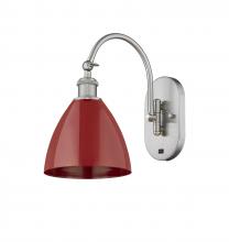 Innovations Lighting 518-1W-SN-MBD-75-RD-LED - Plymouth - 1 Light - 8 inch - Brushed Satin Nickel - Adjustable Swing Arm